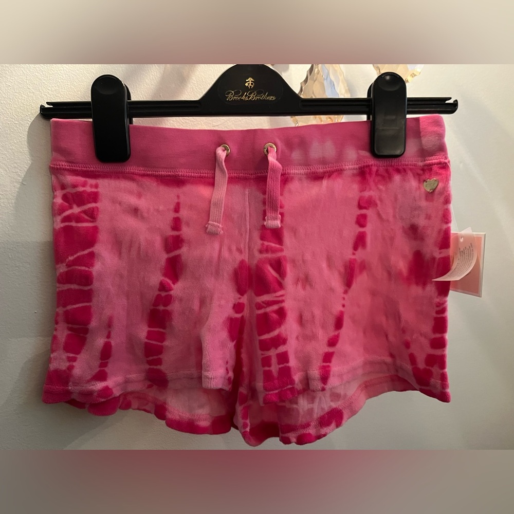 Juicy Couture Pink Tie-Dye Short Size 14 Girls a Little Waist Is Loose Old